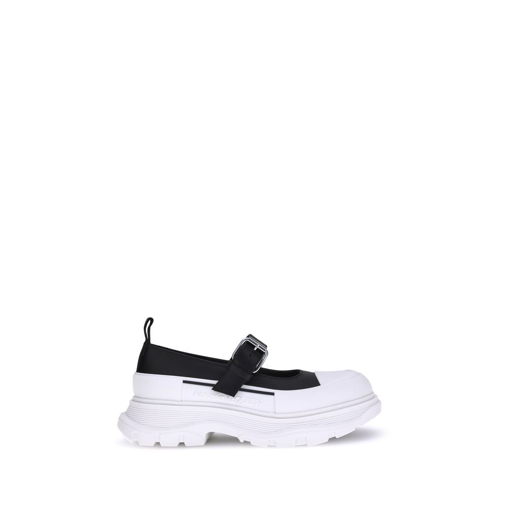 7757429-1.jpeg Alexander McQueen Black Rubber Ballet Flats - Image 1