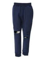 Dsquared² Blue Cotton Mid Waisted Jogger Pants - Image 2