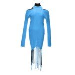 Bottega Veneta Blue Cotton Casual Dress