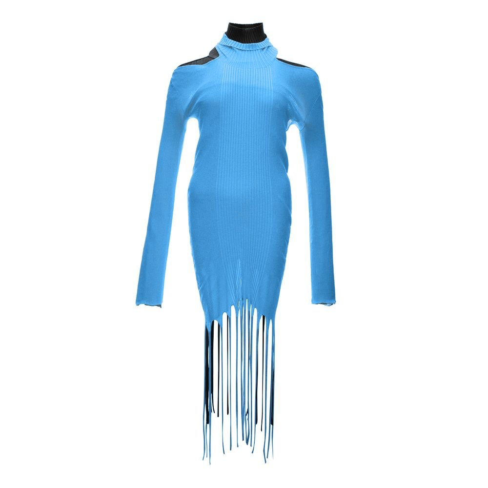 8031150.jpeg Bottega Veneta Blue Cotton Casual Dress - Image 1