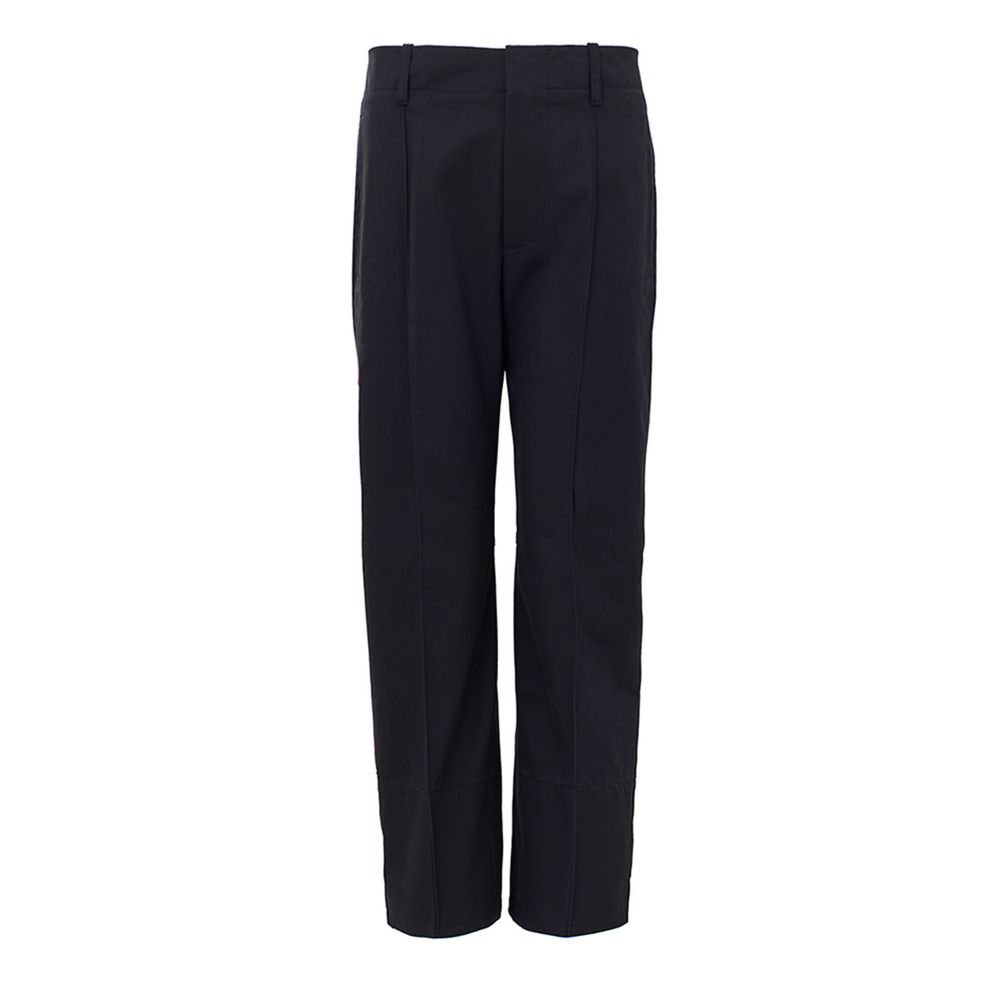 8270695.jpeg Bottega Veneta Navy Blue Cotton Pant - Image 1