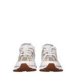 Versace White Leather Athletic Sneakers - Image 3