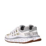 Versace White Leather Athletic Sneakers - Image 4