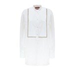 Gucci White Cotton Blouse