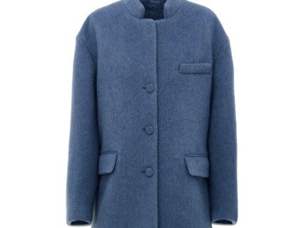Gucci Light Blue Wool Coat