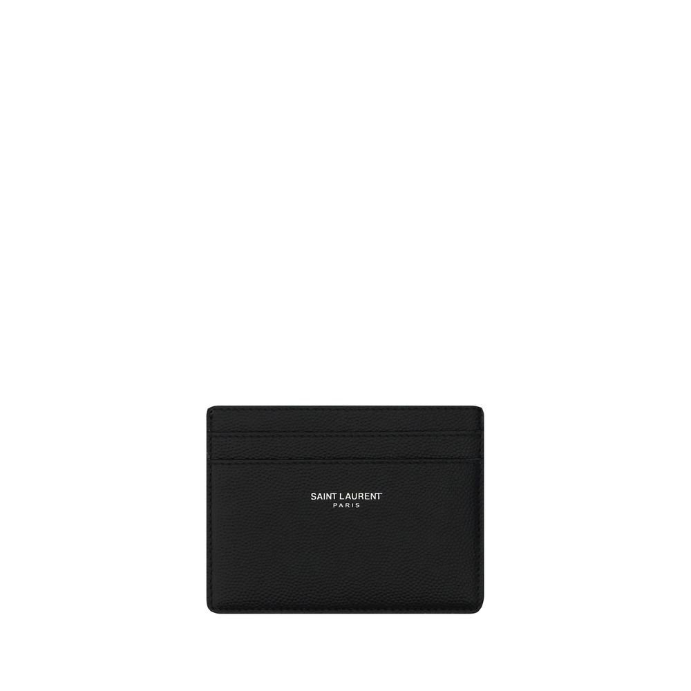 8512103.jpeg Saint Laurent Black Calf Leather Bos Taurus Wallet - Image 1