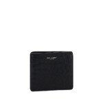 Saint Laurent Black Calf Leather Bos Taurus Wallet