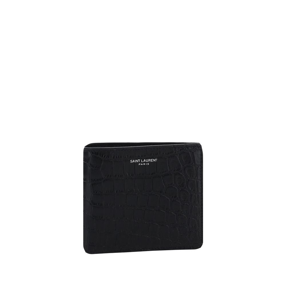 8691930.jpeg Saint Laurent Black Calf Leather Bos Taurus Wallet - Image 1