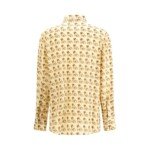 Valentino Beige Silk Pattern Shirt - Image 2