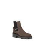 Valentino Garavani Brown Calf Leather Bos Taurus Chelsea Boots - Image 2