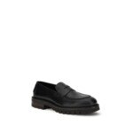 Ferragamo Black Calf Leather Bos Taurus Slip-On Loafers - Image 2