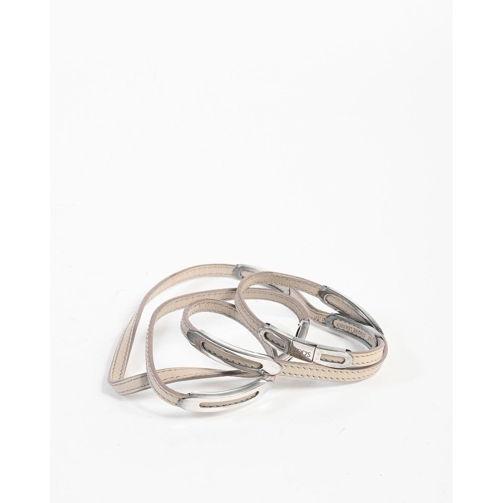 9102028.jpeg Tod's Beige Leather Bracelet - Image 1