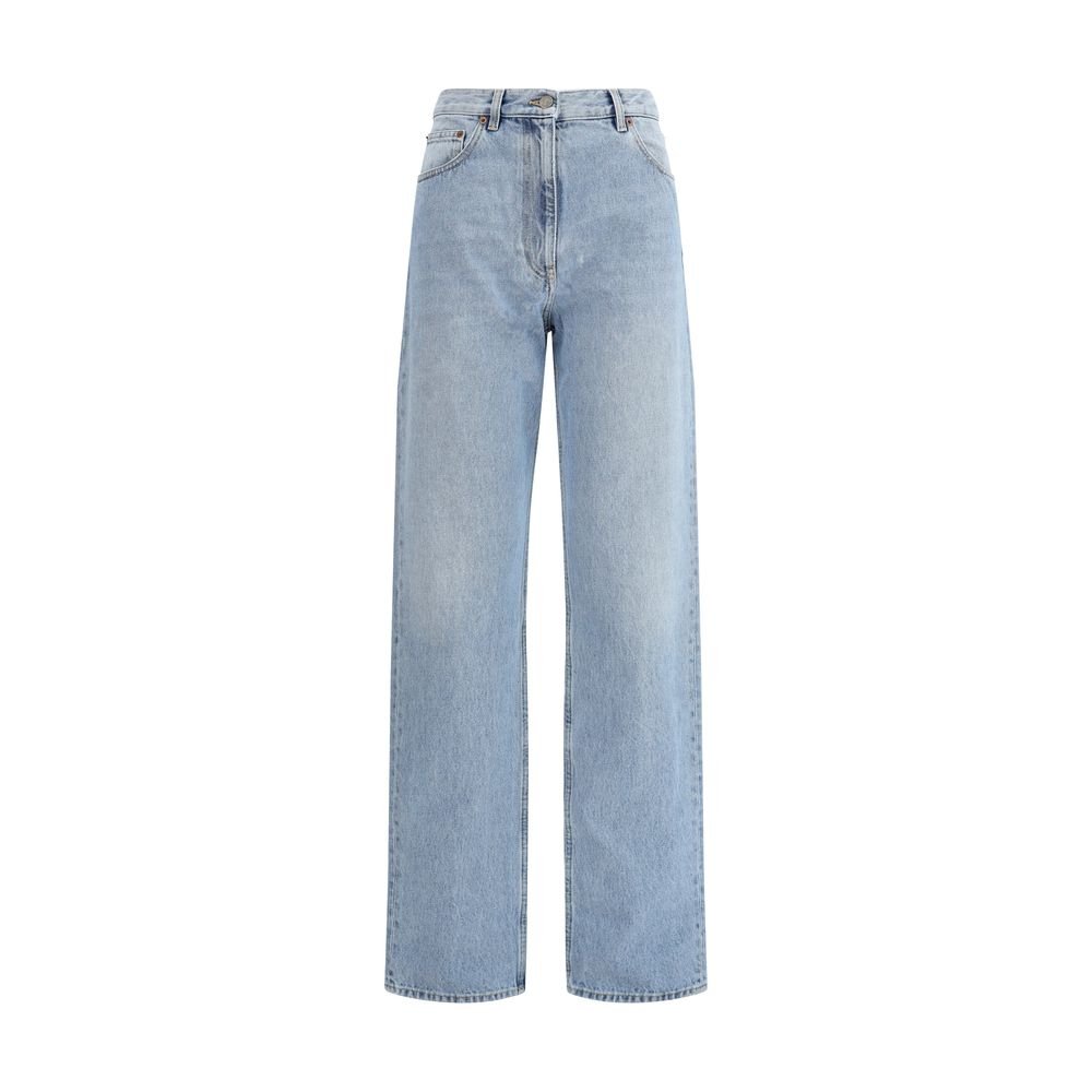 9178535.jpeg Valentino Blue Cotton High-Waisted Jean - Image 1
