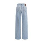 Valentino Blue Cotton High-Waisted Jean - Image 2