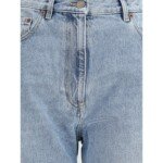 Valentino Blue Cotton High-Waisted Jean - Image 3