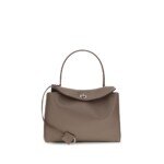 Balenciaga Gray Calf Leather Bos Taurus Shoulder Bag