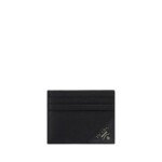 Prada Black Calf Leather Bos Taurus Wallet