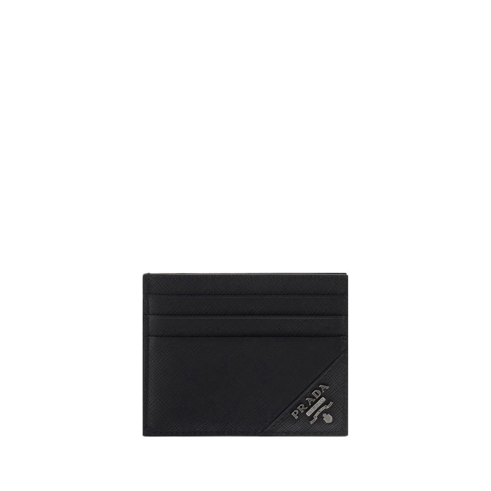 9523493.jpeg Prada Black Calf Leather Bos Taurus Wallet - Image 1