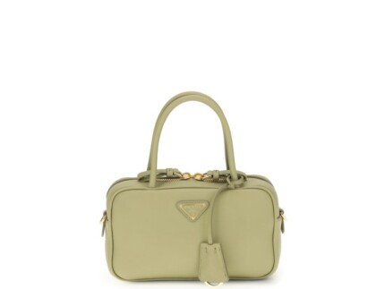 Prada Bicolor Calf Leather Bos Taurus Handbag