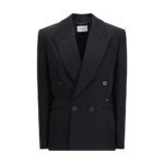Givenchy Black Wool Jackets And Coat