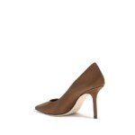 Jimmy Choo Brown Silk High Heel Pumps - Image 3