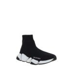Balenciaga Black Polyester Athletic Sneakers - Image 2