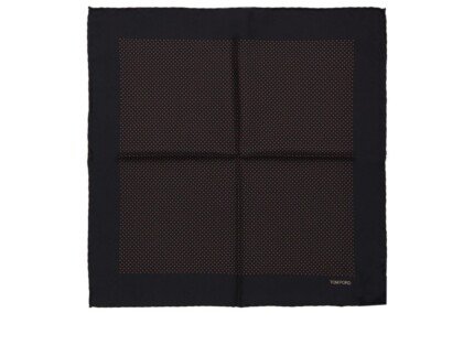 Tom Ford Black Silk Pocket Square