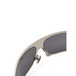 Bottega Veneta Gray Metal Sunglasses - Image 4