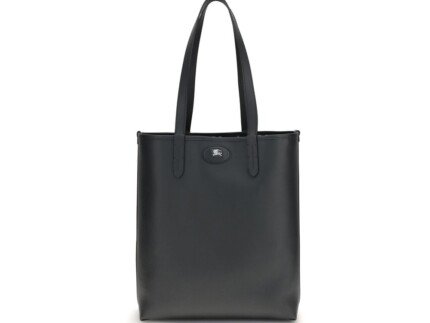 Burberry Black Calf Leather Bos Taurus Shoulder Bag