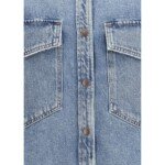 Agolde Blue Denim Shirt - Image 3