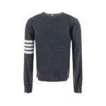 Thom Browne Gray Merino Wool Polo Shirt - Image 2