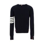 Thom Browne Blue Merino Wool Polo Shirt - Image 2