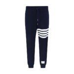 Thom Browne Blue Cotton Casual Pants