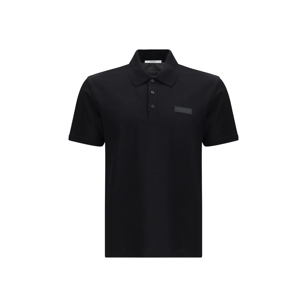 9838109.jpeg Givenchy Black Cotton Polo Shirt - Image 1