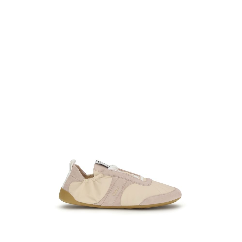 9862905.jpeg Chloé Beige Nylon Athletic Sneakers - Image 1