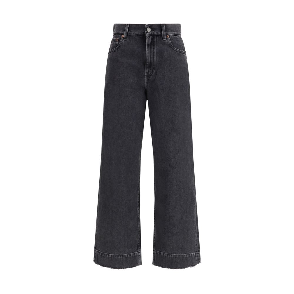 9862916.jpeg Chloé Black Cotton High-Waisted Jean - Image 1