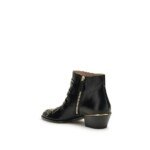 Chloé Black Calf Leather Bos Taurus Lace-Up Boots - Image 3