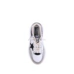 Golden Goose White Calf Leather Bos Taurus Chunky Sneakers - Image 4