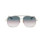 Victoria Beckham Gold Metal Sunglasses - Image 2