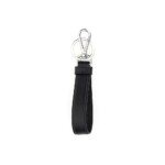 Prada Black Stainless Steel Keychain