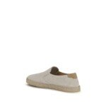 Brunello Cucinelli Gray Calf Leather Bos Taurus Low Top Sneakers - Image 3