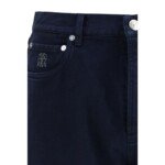 Brunello Cucinelli Blue Cotton Straight-Leg Jeans - Image 3