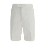 Thom Browne White Polyester Bermuda Shorts