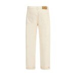 Brunello Cucinelli White Cotton High-Waisted Jean - Image 2