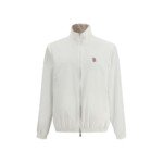 Brunello Cucinelli White Polyamide Full-Length Jacket
