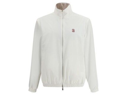 Brunello Cucinelli White Polyamide Full-Length Jacket