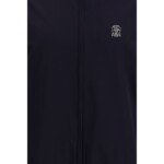 Brunello Cucinelli Blue Polyamide Shell Jacket - Image 5