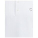 Fendi White Cotton Polo Shirt - Image 3