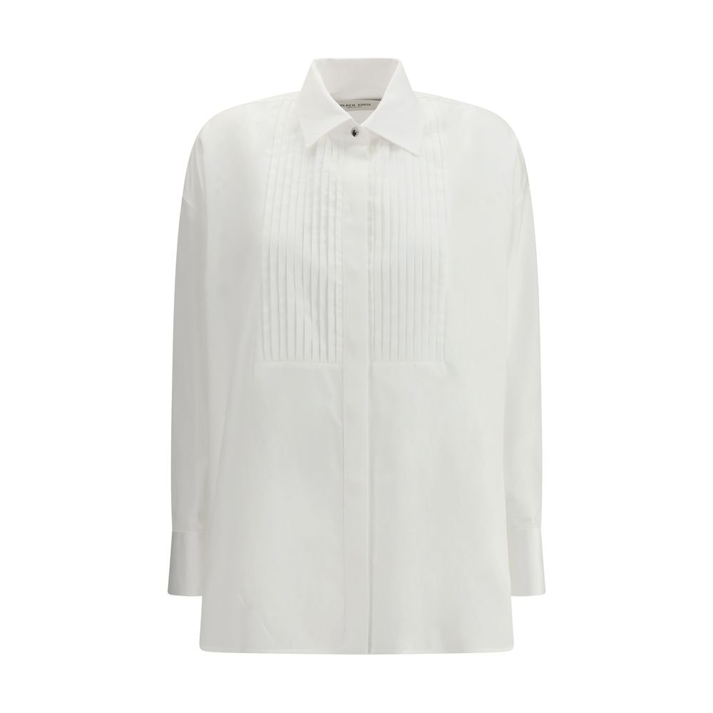 9959989.jpeg Golden Goose White Cotton Dress Shirt - Image 1