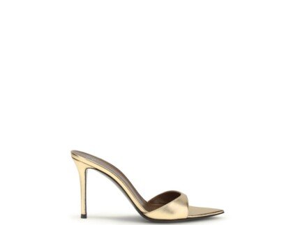 Giuseppe Zanotti Gold Leather Stiletto Heel Sandals
